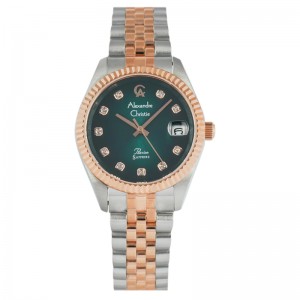 Alexandre Christie AC 5013 Silver Rosegold Green LDBTRGN2